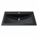 Раковина для ванной полувстраиваемая Uperwood Self 80 см, черная глянцевая