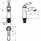 Приобрести Смеситель для раковины Felice 0530 bronzo 13.3x6 см в магазине сантехники Santeh-Crystal.ru
