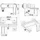 Заказать Смеситель для ванны Felice 8040 nichel 15.8x21 см в магазине сантехники Santeh-Crystal.ru