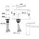 Купить Смеситель для раковины Felice 0130 cromo 12.2x5 см в магазине сантехники Santeh-Crystal.ru