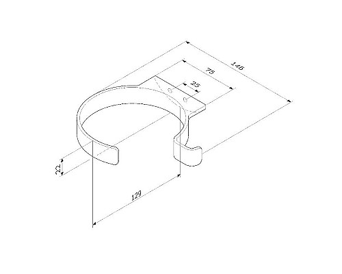 Приобрести Держатель для фена AM.PM Inspire 2.0 A50A32300 Хром в магазине сантехники Santeh-Crystal.ru