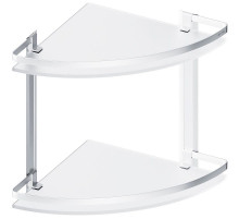Стеклянная полка AM.PM Sense L A7456200 угловая Серебристая