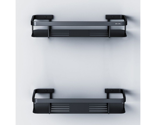 Купить Полка корзина AM.PM Sense L A7453222 Черная матовая в магазине сантехники Santeh-Crystal.ru