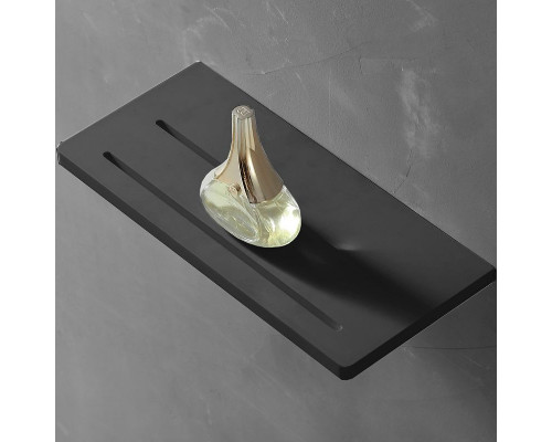 Приобрести Полка из искусственного камня Abber Stein AS1653MB Черная матовая в магазине сантехники Santeh-Crystal.ru