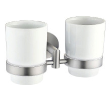 Стакан для зубных щеток Allen Brau Priority 6.31003-BN Белый Никель брашированный