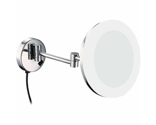 Заказать Косметическое зеркало Aquanet 1806D 204512 с подсветкой с увеличением Хром в магазине сантехники Santeh-Crystal.ru