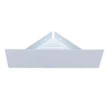 Металлическая полка Aquanet Магнум 28 302237 угловая Белая матовая