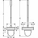 Заказать Ершик для унитаза Axor Universal Accessories 42835000 Хром в магазине сантехники Santeh-Crystal.ru