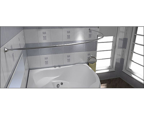 Santeh-Crystal.ru: Карниз для ванны Bas Лагуна 170x110 КЗ00007 Хром Купить Карниз для ванны Bas Лагуна 170x110 КЗ00007 Хром в магазине сантехники Santeh-Crystal.ru