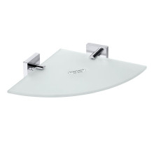 Стеклянная полка Bemeta Beta 132102012 угловая Хром