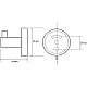 Приобрести Крючок Bemeta Graphit 156106022 Антрацит матовый в магазине сантехники Santeh-Crystal.ru