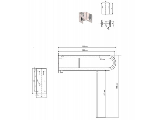 Купить Поручень Bemeta Help 301606304N Белый в магазине сантехники Santeh-Crystal.ru