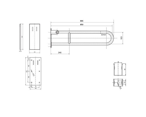 Приобрести Поручень Bemeta Help 301607322 Хром матовый в магазине сантехники Santeh-Crystal.ru