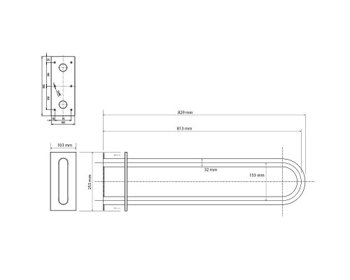 Приобрести Поручень Bemeta Help 301707461 Хром глянцевый в магазине сантехники Santeh-Crystal.ru