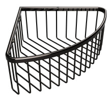Полка корзина Bemeta Hematit 159208312 угловая Антрацит глянец