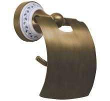 Держатель туалетной бумаги Bemeta Kera 144712017 с крышкой Бронза