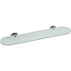 Купить Стеклянная полка Bemeta Oval 118402031 Хром в магазине сантехники Santeh-Crystal.ru