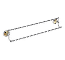 Полотенцедержатель Bemeta Retro Gold and Сhrom 144204238 двойной Золото Хром