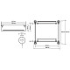 Купить Стеклянная полка Bemeta Retro chrom 144301122 Хром в магазине сантехники Santeh-Crystal.ru
