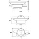 Заказать Мыльница Bemeta Sablo 160108042 Золото матовое в магазине сантехники Santeh-Crystal.ru