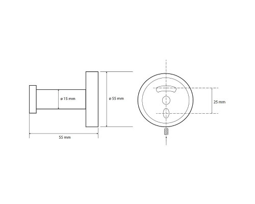 Купить Крючок Bemeta Trend-i 104106062 Хром в магазине сантехники Santeh-Crystal.ru