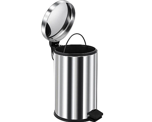 Приобрести Ведро для мусора Berges 121007 Хром в магазине сантехники Santeh-Crystal.ru