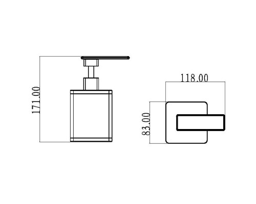 Купить Дозатор для жидкого мыла Boheme 10969-W-CR Белый Хром в магазине сантехники Santeh-Crystal.ru