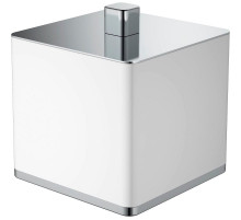 Стакан для ватных дисков Boheme 10964-W-CR Белый Хром