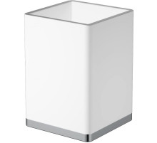 Стакан для зубных щеток Boheme 10961-W-CR Белый Хром