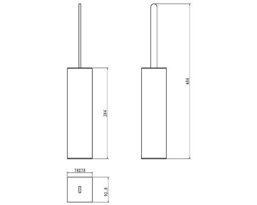 Заказать Ершик для унитаза Boheme 10949-CR Хром в магазине сантехники Santeh-Crystal.ru