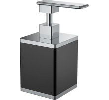 Дозатор для жидкого мыла Boheme 10969-B-CR Черный Хром
