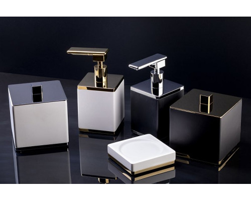 Купить Дозатор для жидкого мыла Boheme 10969-B-CR Черный Хром в магазине сантехники Santeh-Crystal.ru