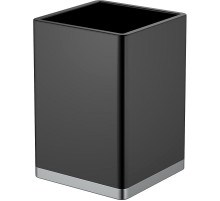 Стакан для зубных щеток Boheme 10961-B-CR Черный Хром