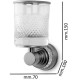 Стакан для зубных щеток Boheme Aura 10244-CR Хром