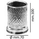 Стакан для зубных щеток Boheme Aura 10252-CR Хром