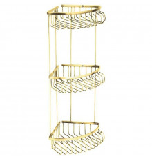 Полка корзина Boheme Imperiale 10428 угловая Золото