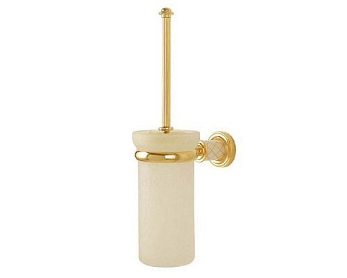 Приобрести Ершик для унитаза Boheme Murano 10913-W-G Золото в магазине сантехники Santeh-Crystal.ru