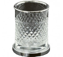 Стакан для зубных щеток Boheme Murano Cristal 10217 Хром