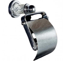 Держатель туалетной бумаги Boheme Murano Cristal 10901-CRST-CH с крышкой Хром