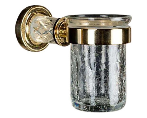 Стакан для зубных щеток Boheme Murano Cristal 10904-CRST-G Золото