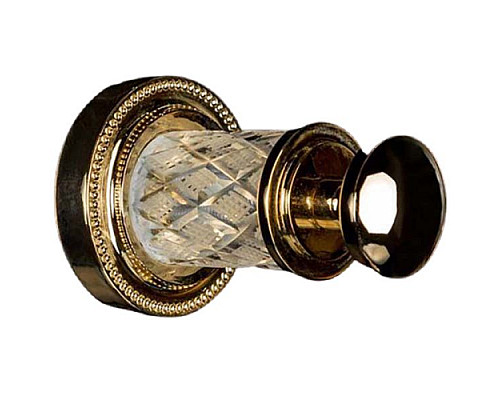 Приобрести Крючок Boheme Murano Cristal 10906-CRST-G Золото в магазине сантехники Santeh-Crystal.ru