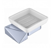 Мыльница Boheme New Venturo 10313-CR Хром Белая