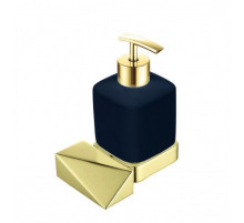 Дозатор для жидкого мыла Boheme New Venturo 10317-G-B Золото, Черный