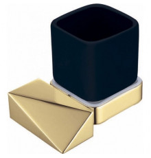 Стакан для зубных щеток Boheme New Venturo 10314-G-B Золото, Черный