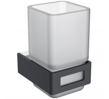 Стакан для зубных щеток Boheme Q 10944-CR-B Черный Хром