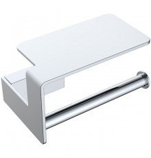 Держатель туалетной бумаги Boheme Q 10941-CR с полочкой Хром