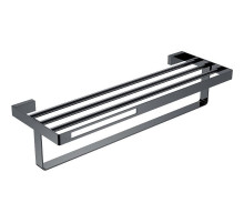 Полка для полотенец Boheme Q 10947-SGM Оружейная сталь глянцевая