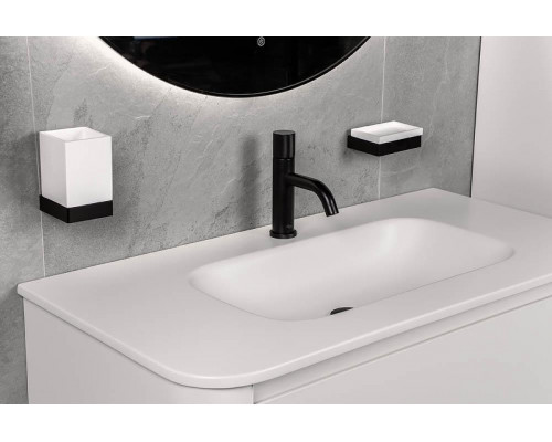 Стакан для зубных щеток Boheme Qubic 10724-B цвет Черный матовый