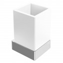 Стакан для зубных щеток Boheme Qubic 10724-CR цвет Хром