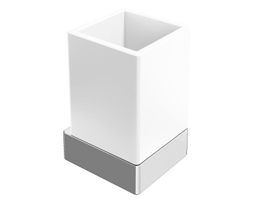 Стакан для зубных щеток Boheme Qubic 10724-CR цвет Хром